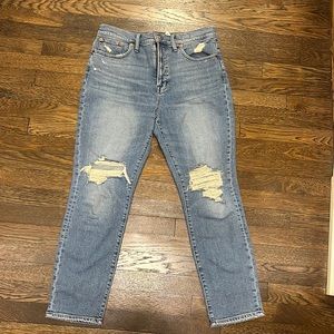 Madewell distressed jeans